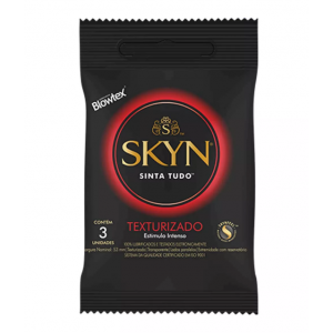 PRESERVATIVO BLOWTEX SKYN TEXTURIZADO COM 3 UNIDADES