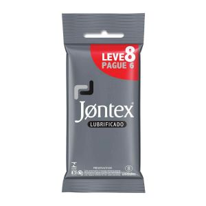 PRESERVATIVO JONTEX LUBRIFICADO L8P6 COM 8 UNIDADES