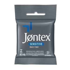 PRESERVATIVO JONTEX SENSITIVE COM 3 UNIDADES