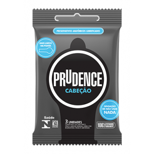 PRESERVATIVO PRUDENCE CABEÇÃO COM 3 UNIDADES