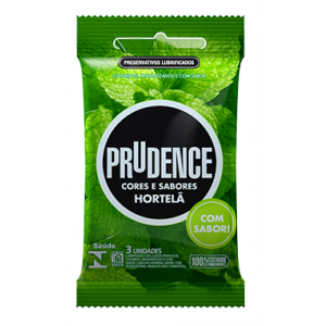 PRESERVATIVO PRUDENCE HORTELÃ COM 3 UNIDADES