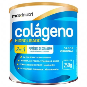 COLÁGENO HIDROLISADO 2 EM 1 EM PÓ - 250G ORIGINAL MAXINUTRI