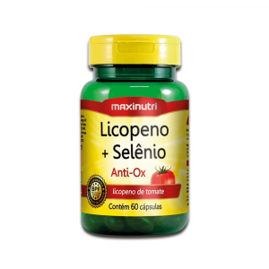 LICOPENO + SELÊNIO 8MG COM 60 CÁPSULAS MAXINUTRI