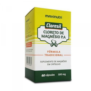 CLORESIL (CLORETO DE MAGNÉSIO P.A.) 500MG COM 60 CÁPSULAS 
