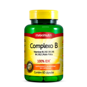 COMPLEXO B 100% IDR COM 60 CÁPSULAS