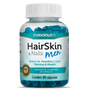 HAIR SKIN NAILS MEN COM 90 CÁPSULAS MAXINUTRI