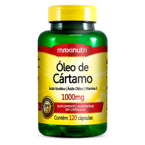 ÓLEO DE CÁRTAMO 1000MG COM 120 CÁPSULAS MAXINUTRI