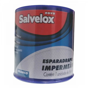 ESPARADRAPO IMPERMEÁVEL BRANCO COM 1 UNIDADE 5CM X 4.5CM - SALVELOX