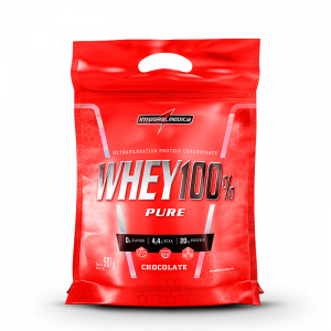 WHEY 100% PURE CHOCOLATE REFIL INTEGRALMÉDICA COM 907G