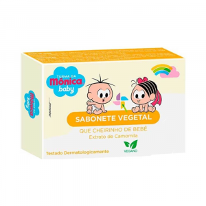 TURMA DA MÔNICA SABONETE VEGANO INFANTIL CAMOMILA 80G