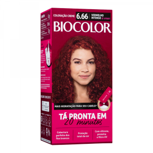 TINTURA DE CABELO BIOCOLOR MINI KIT VERMELHO INTENSO DE ARRASAR 6.66