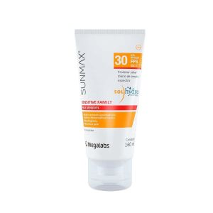 PROTETOR SOLAR FACIAL LOÇÃO FPS 30 SUNMAX SENSITIVE FAMILY COM 160ML