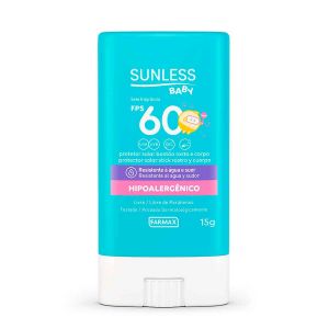 PROTETOR SOLAR EM BASTÃO SUNLESS BABY FPS60 15G