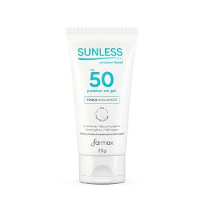 PROTETOR SOLAR FACIAL EM GEL SUNLESS TRANSLÚCIDO FPS 50 35G