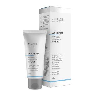PROTETOR SOLAR FACIAL ANASOL CLINICALS AA CREAM FPS 60 COM 40G