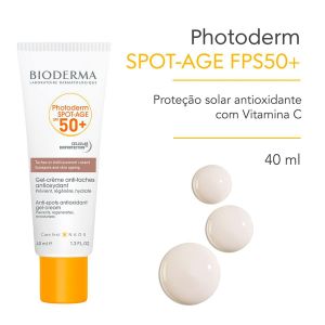 PROTETOR SOLAR FACIAL BIODERMA PHOTODERM SPOT AGE FPS 50+ COM 40ML