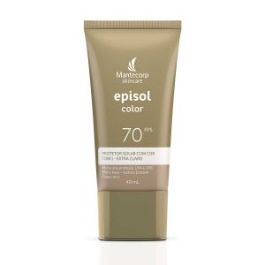 PROTETOR SOLAR FACIAL EPISOL COLOR FPS70 TOM 1 EXTRA CLARO COM 40ML
