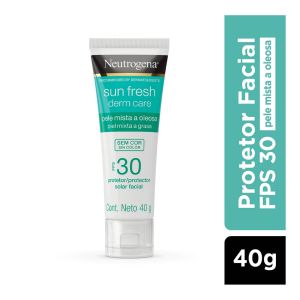 PROTETOR SOLAR FACIAL NEUTROGENA SUN FRESH DERM CARE SEM COR FPS 30 COM 40G