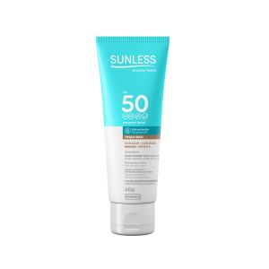 PROTETOR SOLAR FACIAL SUNLESS COR BRONZE FPS50