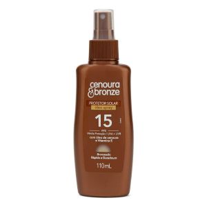 PROTETOR SOLAR ÓLEO SPRAY CENOURA & BRONZE FPS15 COM 110ML