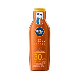 PROTETOR SOLAR  NIVEA SUN PROTECT &  BRONZE  FPS 30 COM 100ML