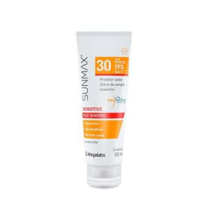 PROTETOR SOLAR FACIAL GEL CREME FPS 30 SUNMAX SENSITIVE COM 60G