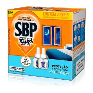 REFIL PARA REPELENTE DE TOMADA SBP CHEIRO SUAVE COM 2 UNIDADES DE 35ML