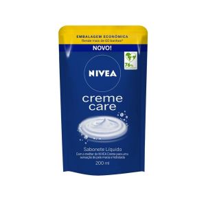REFIL SABONETE LÍQUIDO CORPORAL NIVEA CREME CARE COM 200ML