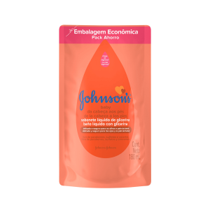 REFIL SABONETE LÍQUIDO JOHNSON'S BABY CABEÇA AOS PÉS COM 180ML