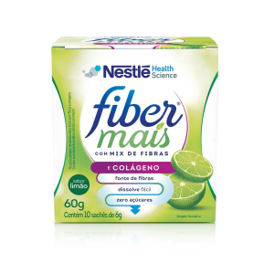 REGULADOR INTESTINAL FIBERMAIS MIX DE FIBRAS COM COLÁGENO SABOR LIMÃO COM 60G