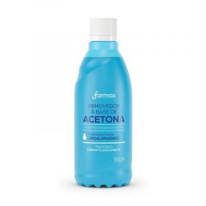 REMOVEDOR DE ESMALTE À BASE DE ACETONA  200ML FARMAX