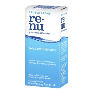 RENU PLUS GOTAS LUBRIFICANTE E UMIDIFICANTE COM 15ML BAUSCH & LOMB 