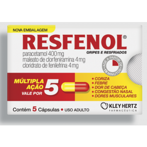 RESFENOL COM 5 CÁPSULAS