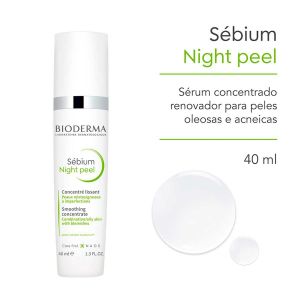 SÉRUM CONCENTRADO BIODERMA SÉBIUM NIGHT PEEL COM 40ML