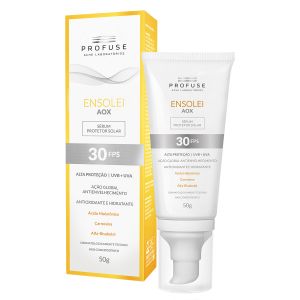 SÉRUM PROTETOR SOLAR FACIAL PROFUSE ENSOLEI AOX FPS 30 COM 50G