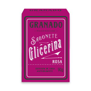 SABONETE EM BARRA GLICERINA GRANADO ROSA 90G