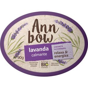 SABONETE DE GLICERINA ANN BOW LAVANDA CALMANTE 90G
