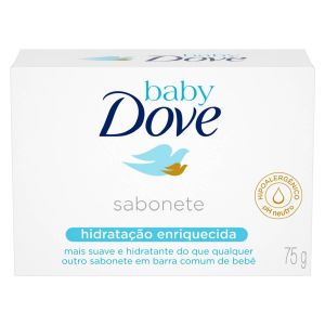 SABONETE EM BARRA DOVE BABY HIDRATAÇÃO ENRIQUECIDA COM 75G
