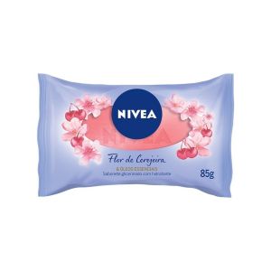 SABONETE EM BARRA NIVEA FLOR DE CEREJEIRA E ÓLEOS ESSENCIAIS 85G