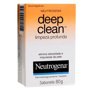 SABONETE FACIAL EM BARRA NEUTROGENA DEEP CLEAN LIMPEZA PROFUNDA COM 80G