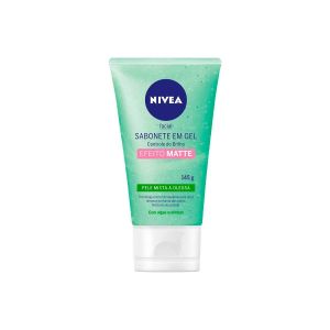 SABONETE FACIAL EM GEL NIVEA CONTROLE DE BRILHO PELE MISTA A OLEOSA COM 145G