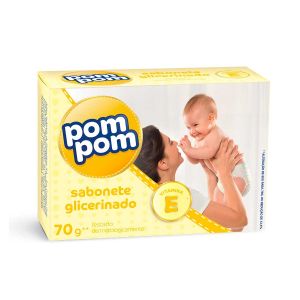 SABONETE INFANTIL EM BARRA POM POM GLICERINADO 70G