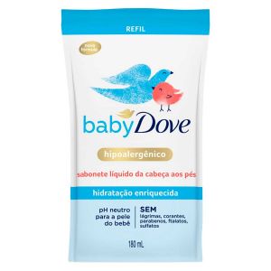 SABONETE LÍQUIDO DOVE BABY HIDRATAÇÃO ENRIQUECIDA REFIL 180ML