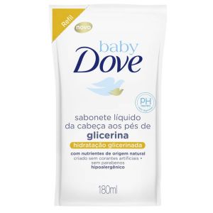 SABONETE LÍQUIDO DOVE BABY HIDRATAÇÃO GLICERINADA REFIL 180ML