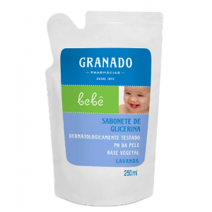 SABONETE LÍQUIDO GRANADO BEBÊ REFIL LAVANDA 250ML