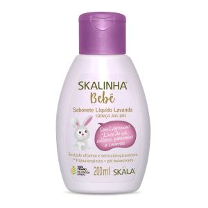 SABONETE LÍQUIDO SKALINHA BEBÊ LAVANDA COM 200ML