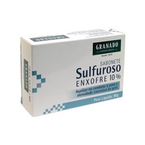 SABONETE SULFUROSO EM BARRA GRANADO ENXOFRE 10% COM 90G