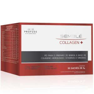 SUPLEMENTO ALIMENTAR SEMBLÉ COLLAGEN+ COM 30 SACHÊS DE 5G