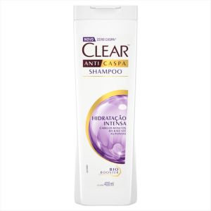 SHAMPOO ANTICASPA CLEAR WOMEN HIDRATAÇÃO INTENSA COM 400ML
