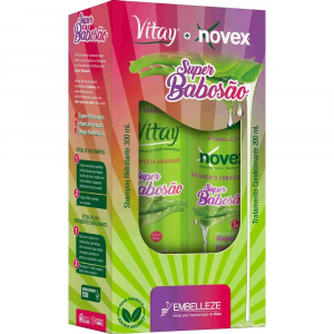 KIT NOVEX SUPER BABOSÃO SHAMPOO+CONDICIONADOR 200ML